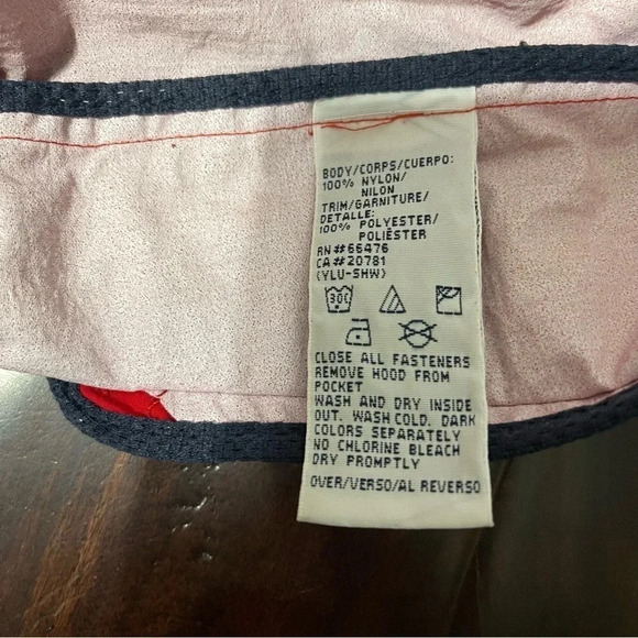 Tommy Hilfiger Vintage Red Windbreaker Womens Size Large Full Zip - Picture 8 of 10